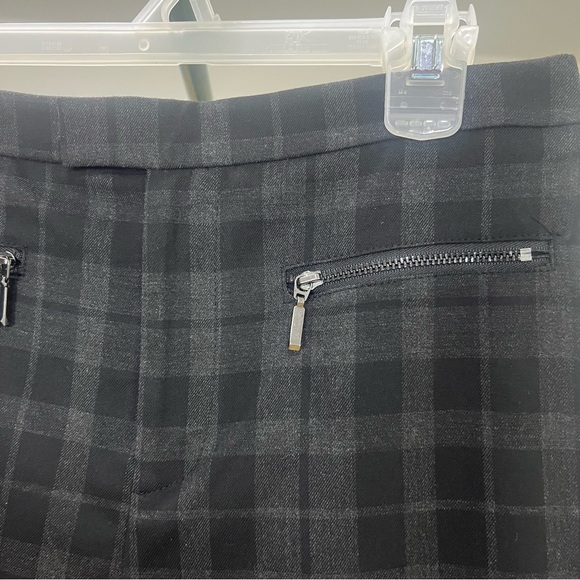 LE CHATEAU Black Plaid Pants Formal Pants Size US 2 High Waist Business Casual - Picture 6 of 8